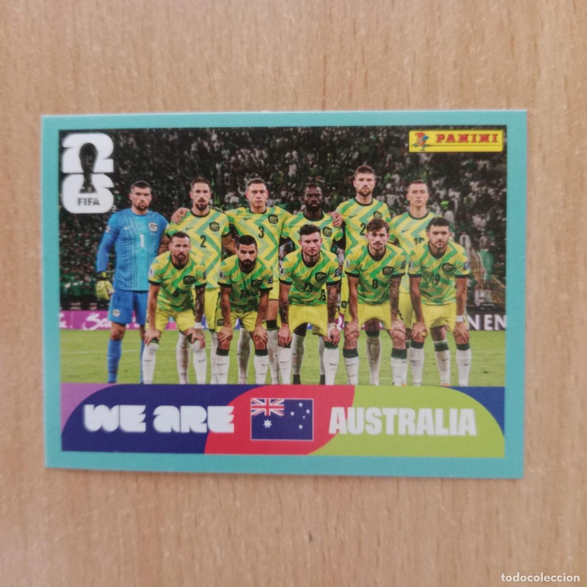 Fu&szlig;ball-Sticker: AUSTRALIA , EQUIPO ,STICKER CROMO N&ordm; AUS 13 , FIFA WORLD CUP 2026 - PANINI - A&Ntilde;O 2026.