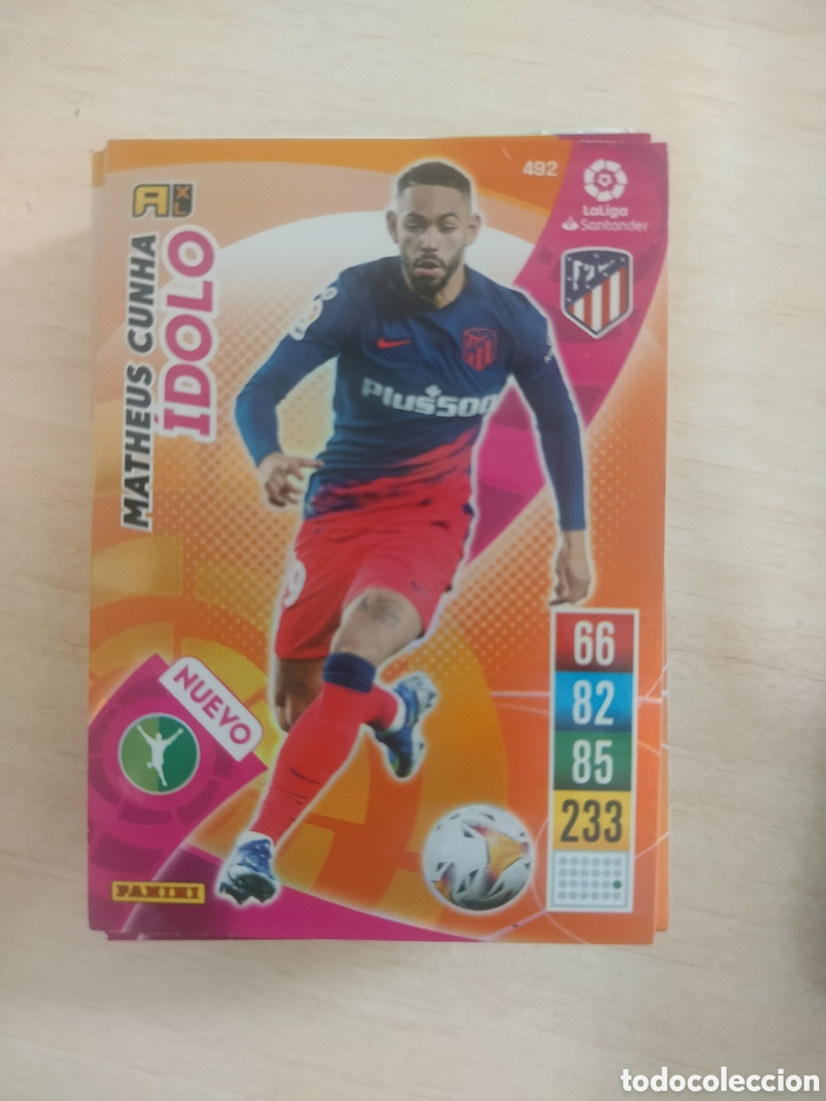 Fu&szlig;ball-Sticker: MATHEUS CUNHA 492 ADRENALYN 2021 2022 21 22