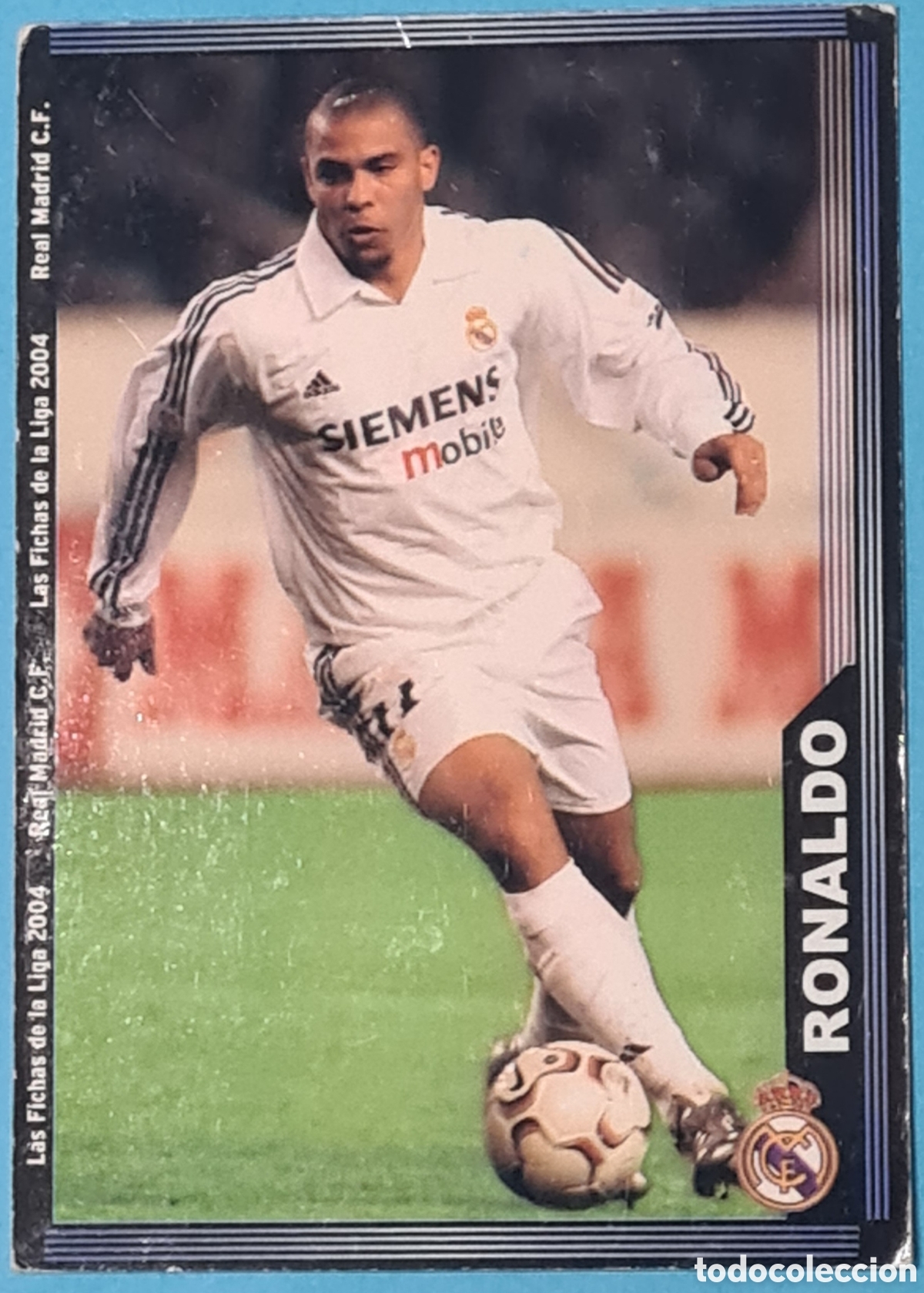 Football Stickers: RONALDO - REAL MADRID - LAS FICHAS DE LA LIGA 2004 - MUNDICROMO