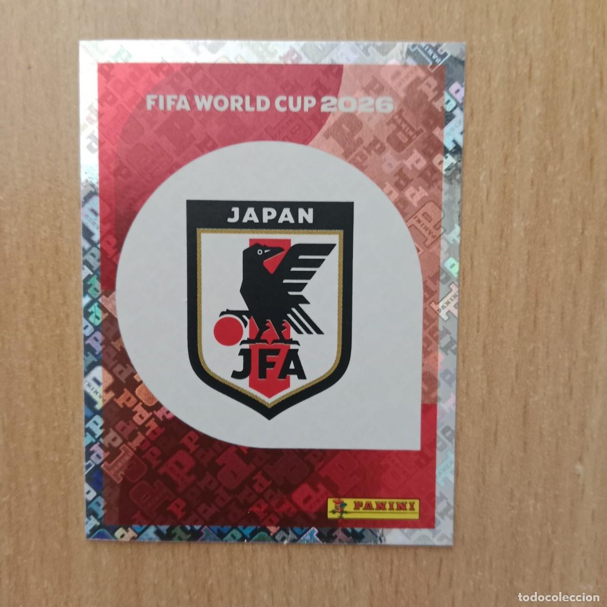 Cromos de Futebol: JAP&Oacute;N , ESCUDO ,STICKER CROMO N&ordm; JPN 1 , FIFA WORLD CUP 2026 - PANINI - A&Ntilde;O 2026.