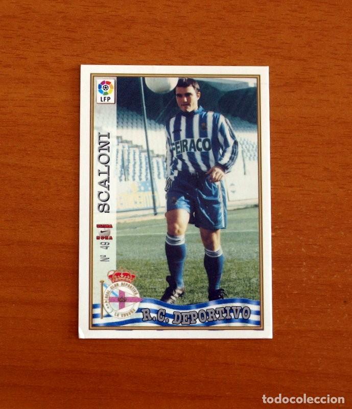 Cromos de Futebol: Deportivo La Coru&ntilde;a - N&ordm; 49 Scaloni &Uacute;ltima Hora - Mundicromo ficha de la Liga 1997-1998, 97-98