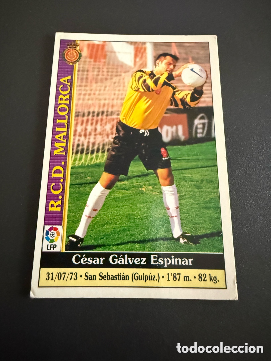 Cromos de f&uacute;tbol: MUNDICROMO 2000. n 40. CESAR G&Aacute;LVEZ ( Mallorca)
