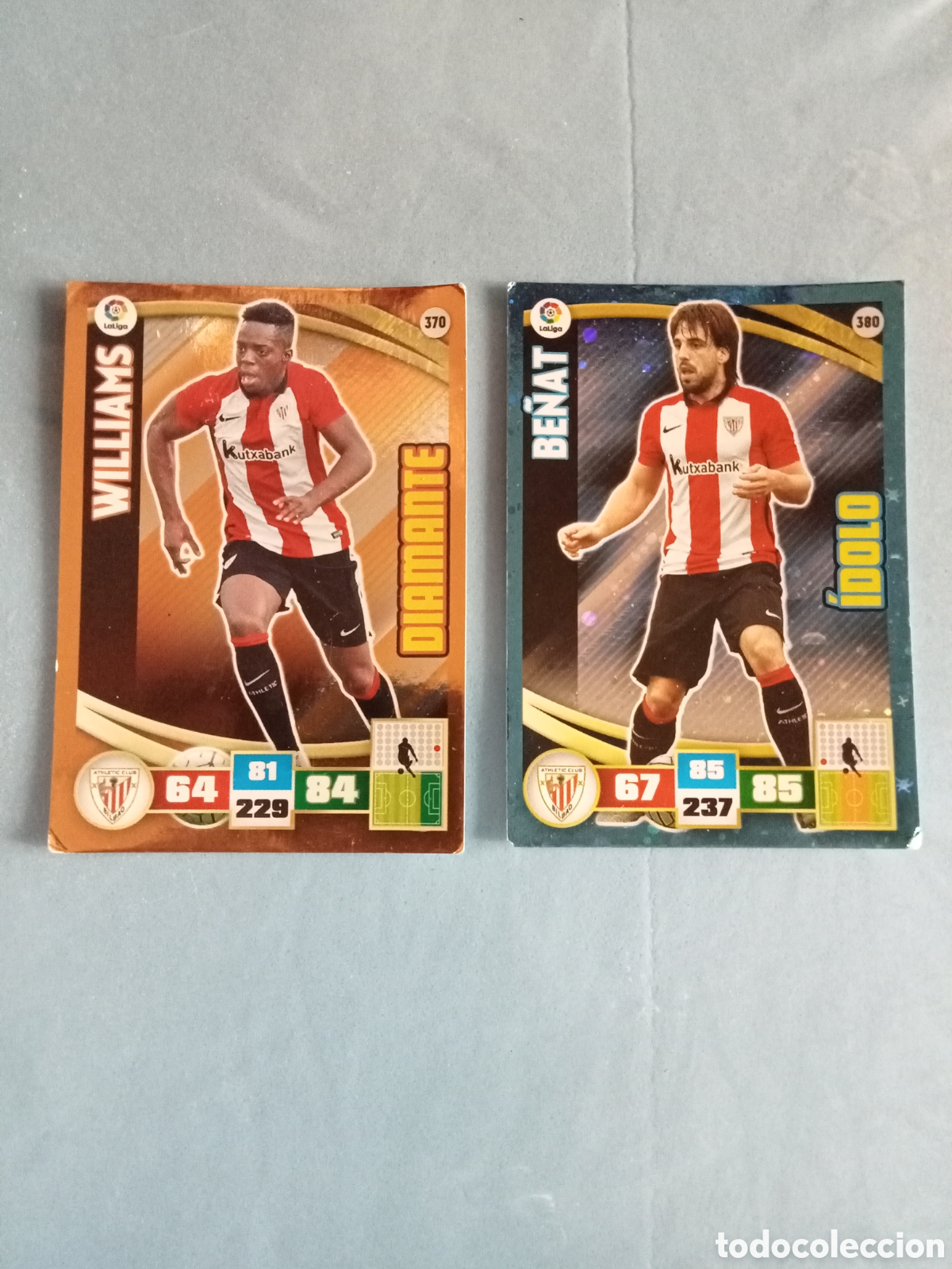 Cromos de f&uacute;tbol: 2 cromos adrenalyn xl 2015-16 Williams y Be&ntilde;at