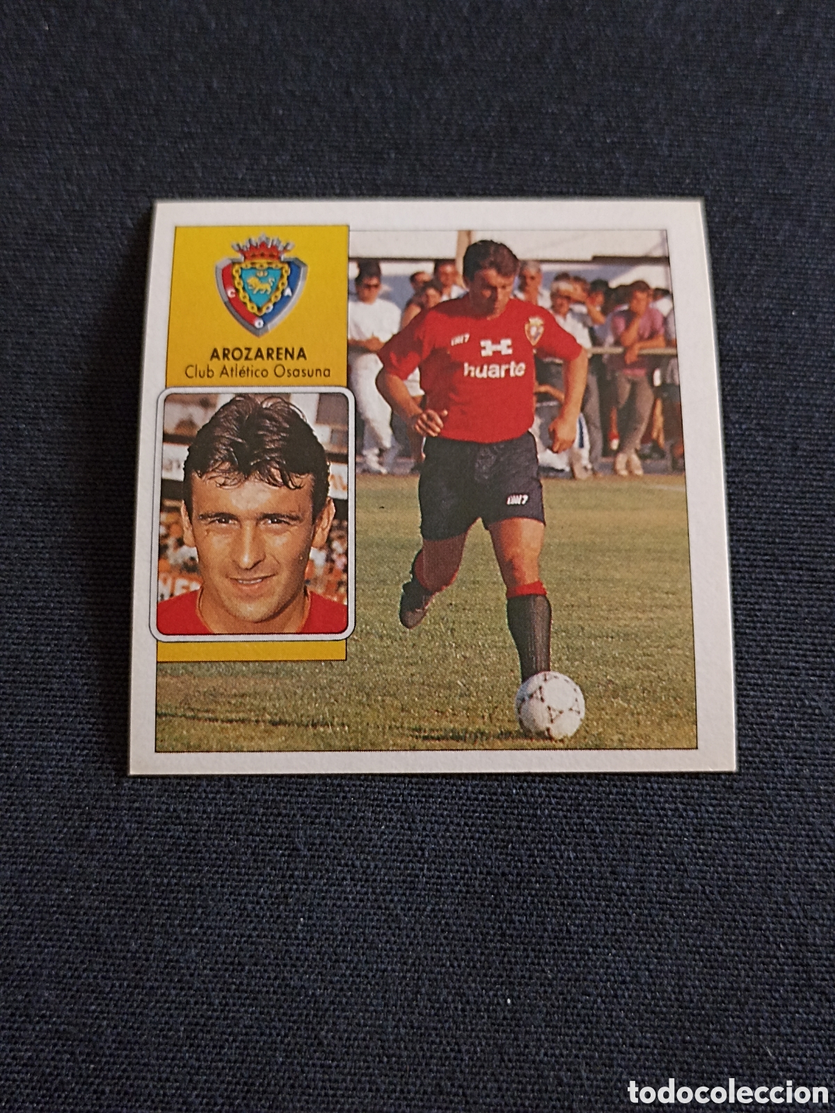 Cromos de f&uacute;tbol: Arozarena ( Club Atl&eacute;tico Osasuna ). Liga este 92-93. Nunca pegado
