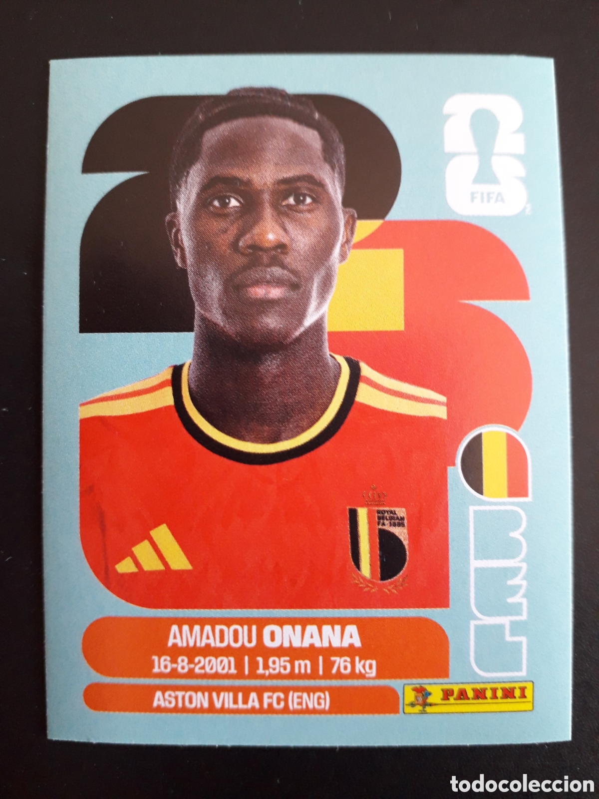 Fu&szlig;ball-Sticker: ONANA B&Eacute;LGICA BEL 10 MUNDIAL F&Uacute;TBOL 2026 FIFA WORLD CUP PANINI SIN PEGAR PEDIDO M&Iacute;NIMO 3&euro;
