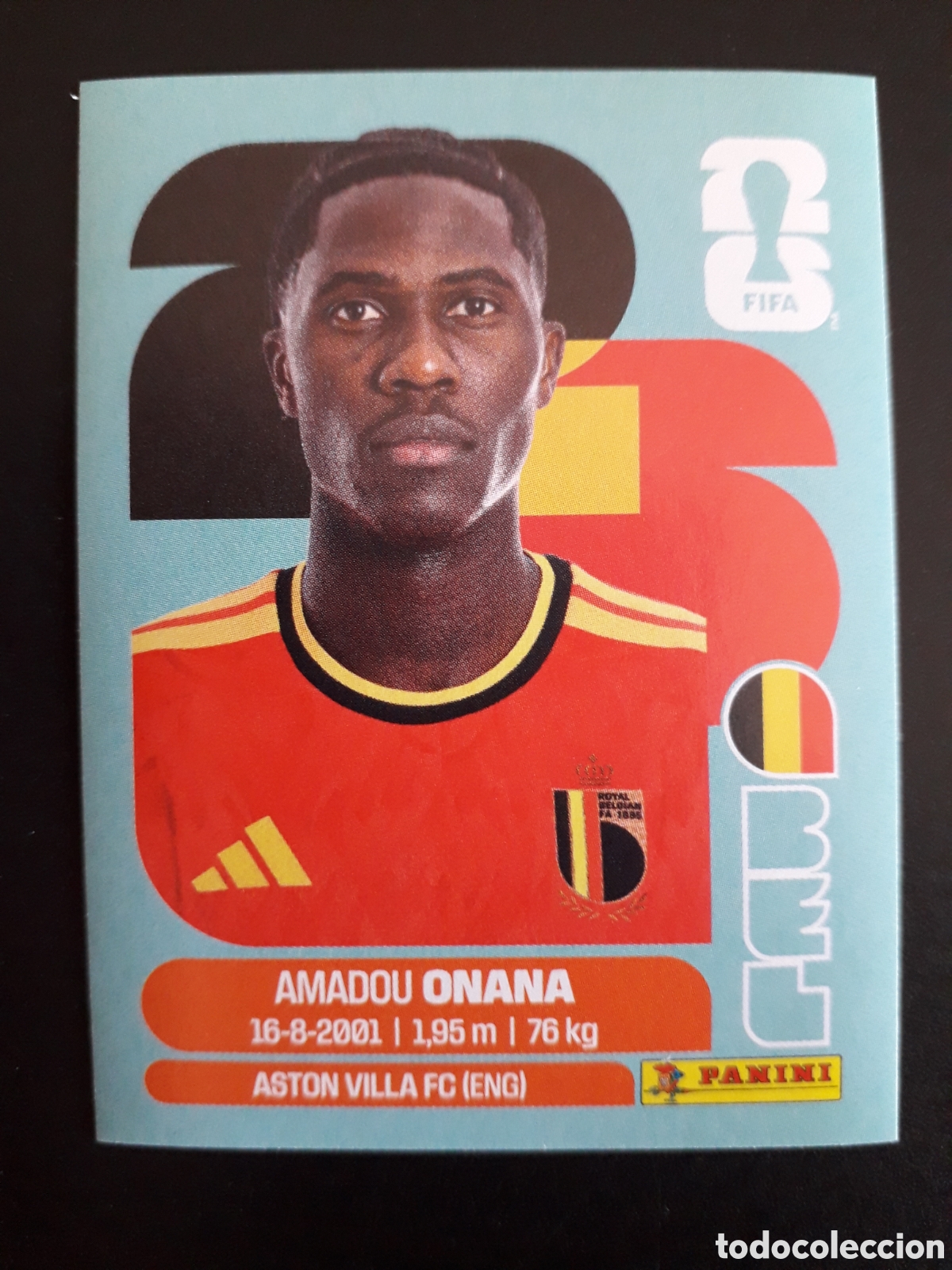 Cartes &agrave; collectionner de Football: ONANA B&Eacute;LGICA BEL 10 MUNDIAL F&Uacute;TBOL 2026 FIFA WORLD CUP PANINI SIN PEGAR PEDIDO M&Iacute;NIMO 3&euro;