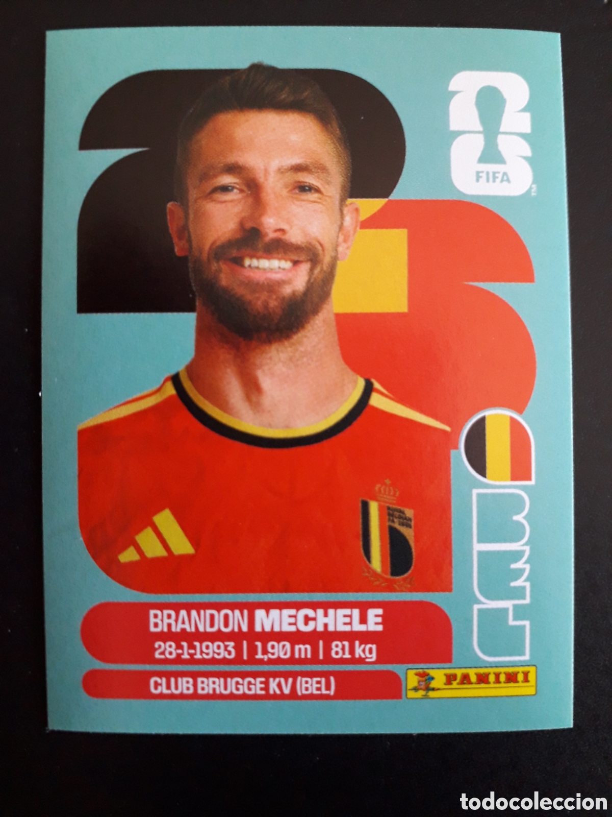 Cromos de f&uacute;tbol: MECHELE B&Eacute;LGICA BEL 6 MUNDIAL F&Uacute;TBOL 2026 FIFA WORLD CUP PANINI SIN PEGAR PEDIDO M&Iacute;NIMO 3&euro;