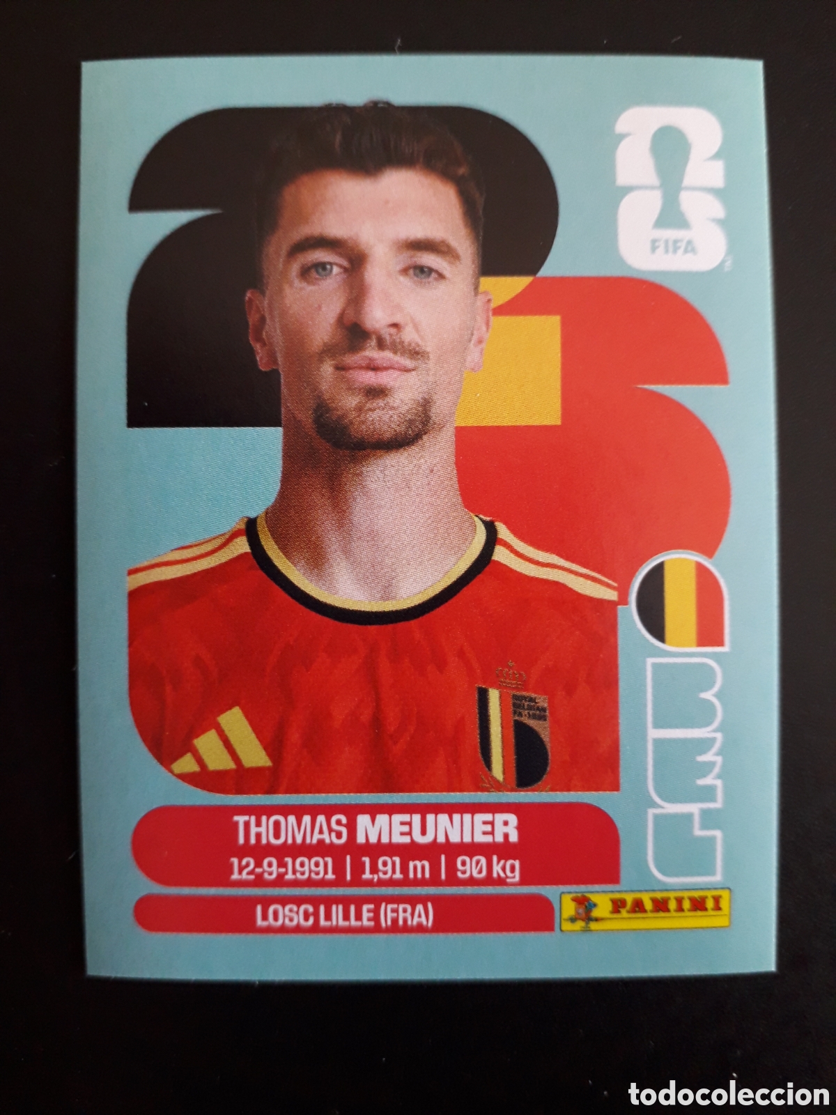 Fu&szlig;ball-Sticker: MEUNIER B&Eacute;LGICA BEL 8 MUNDIAL F&Uacute;TBOL 2026 FIFA WORLD CUP PANINI SIN PEGAR PEDIDO M&Iacute;NIMO 3&euro;