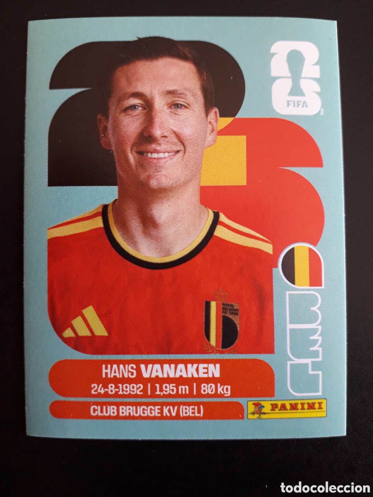 Cromos de Futebol: VANAKEN B&Eacute;LGICA BEL 14 MUNDIAL F&Uacute;TBOL 2026 FIFA WORLD CUP PANINI SIN PEGAR PEDIDO M&Iacute;NIMO 3&euro;