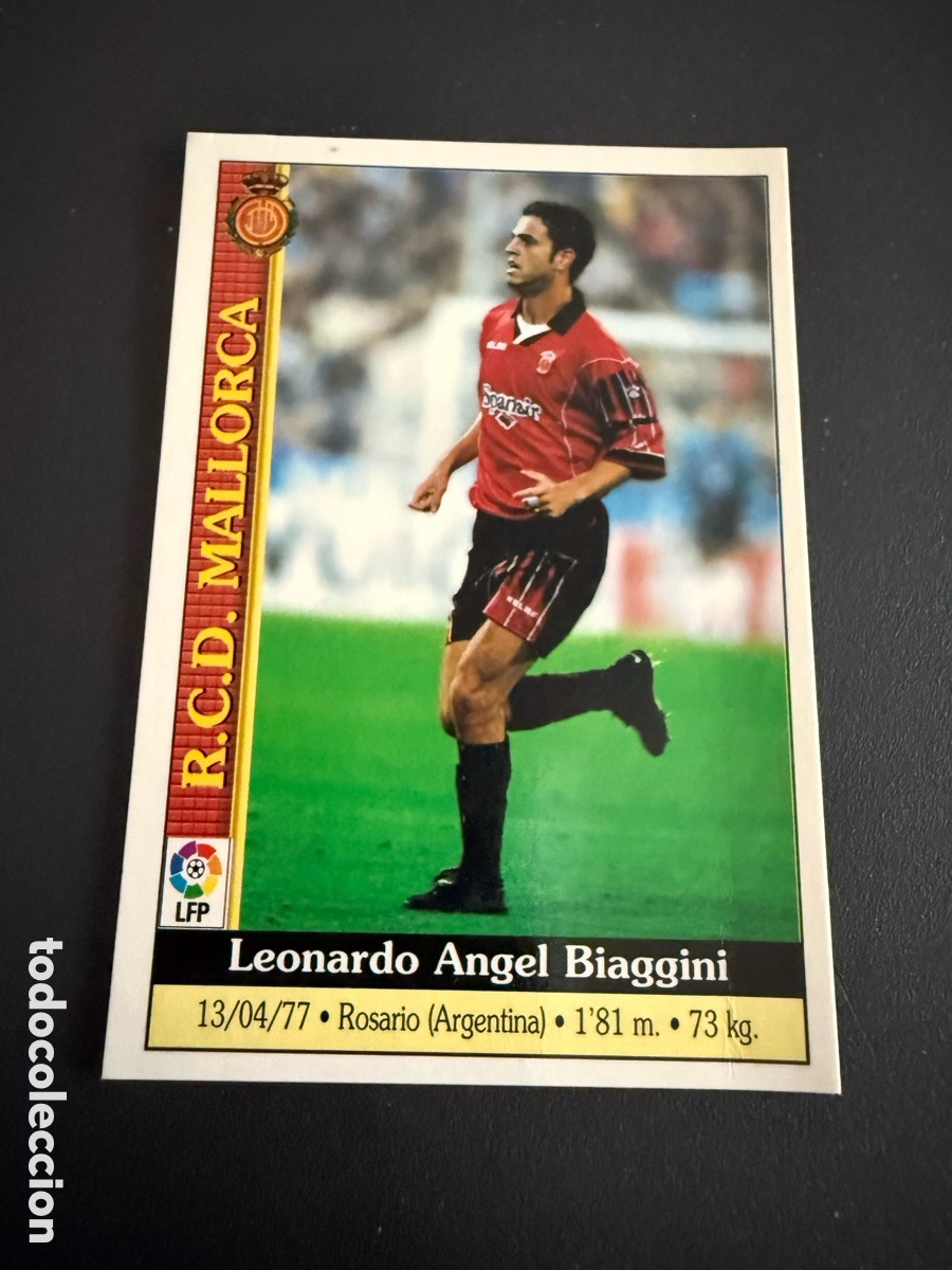 Cromos de f&uacute;tbol: MUNDICROMO 2000. n 54. BIAGINNI ( Mallorca)