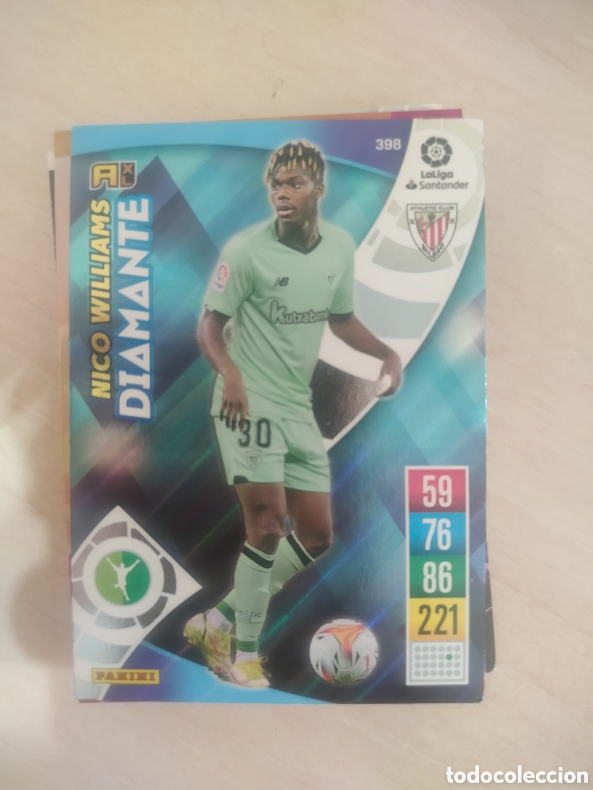 Cromos de f&uacute;tbol: NICO WILLIAMS 398 ADRENALYN 2021 2022 21 22