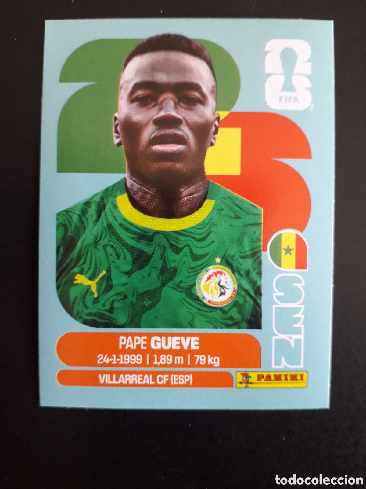 Cromos de f&uacute;tbol: PAPE GUEYE SENEGAL SEN 11 MUNDIAL F&Uacute;TBOL 2026 FIFA WORLD CUP PANINI SIN PEGAR PEDIDO M&Iacute;NIMO 3&euro;