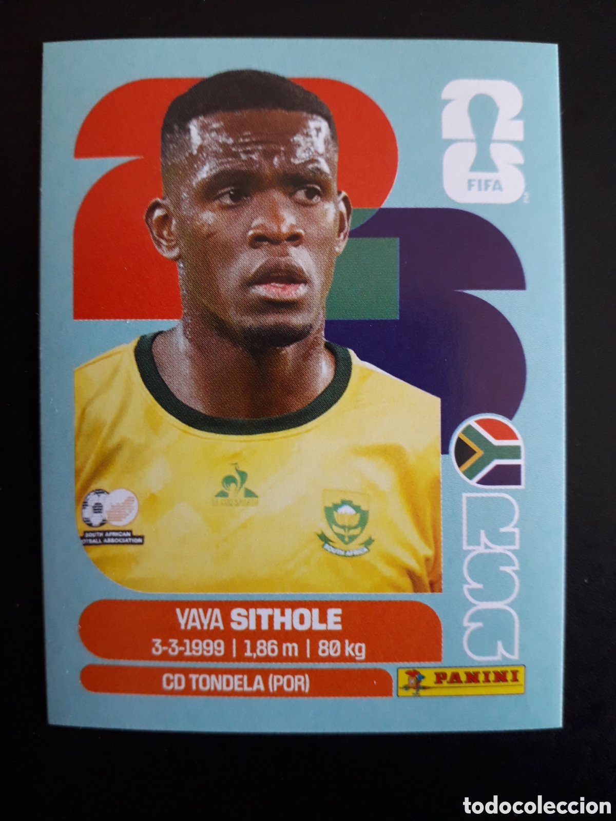 Cromos de f&uacute;tbol: SITHOLE SUD&Aacute;FRICA RSA 15 MUNDIAL F&Uacute;TBOL 2026 FIFA WORLD CUP PANINI SIN PEGAR PEDIDO M&Iacute;NIMO 3&euro;