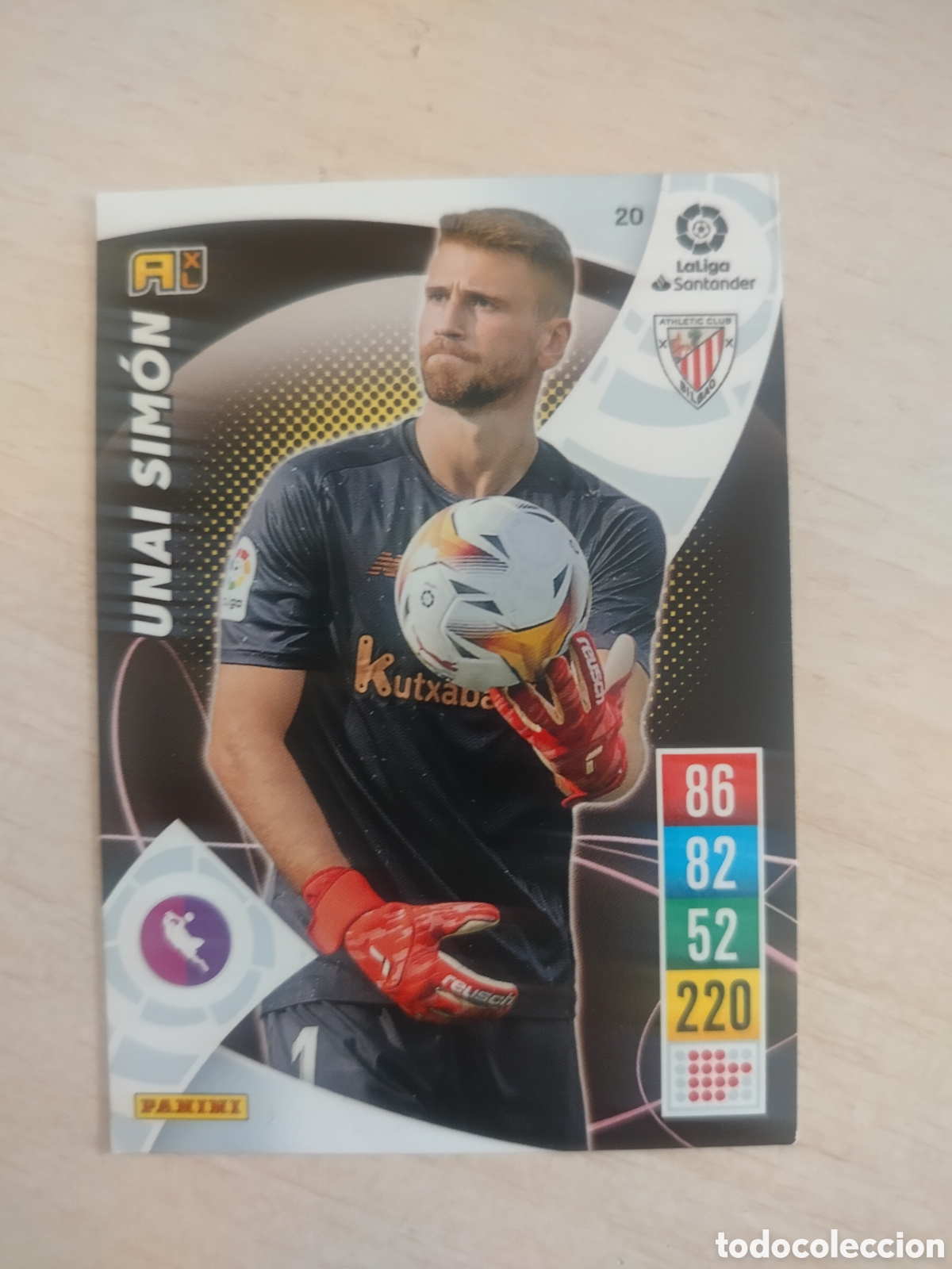Cromos de f&uacute;tbol: UNAI SIMON 20 ADRENALYN 2021 2022 21 22