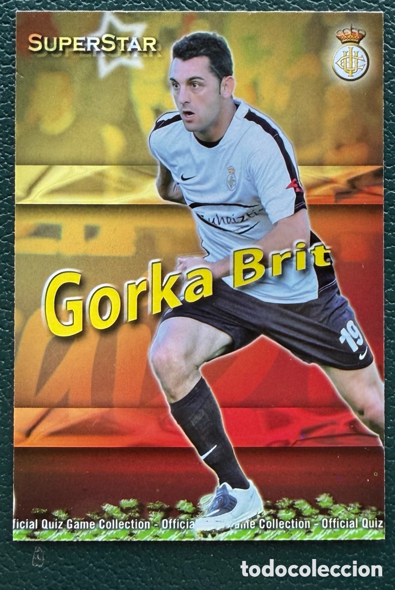 Figurine di Calcio: 1131 GORKA BRIT SUPERSTAR MATE REAL UNION FICHAS ALBUM MUNDICROMO 2009 2010 09 10
