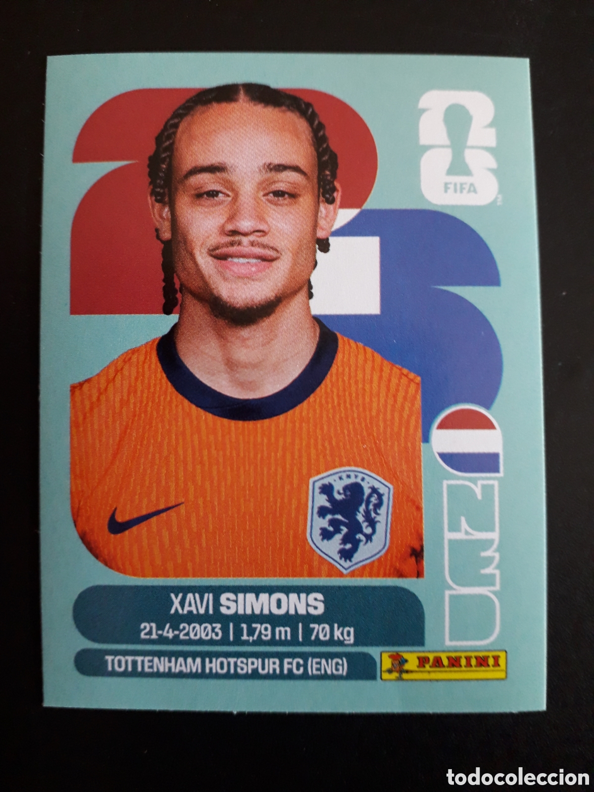 Cromos de f&uacute;tbol: SIMONS HOLANDA/PA&Iacute;SES BAJOS NED 15 MUNDIAL F&Uacute;TBOL 2026 FIFA WORLD CUP PANINI PEDIDO M&Iacute;NIMO 3&euro;