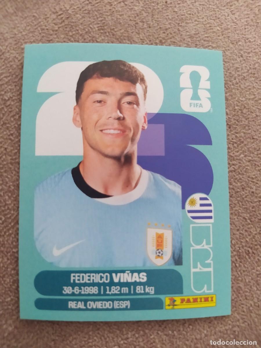 Cromos de f&uacute;tbol: URU 18 Federico Vi&ntilde;as Uruguay mundial 2026 panini