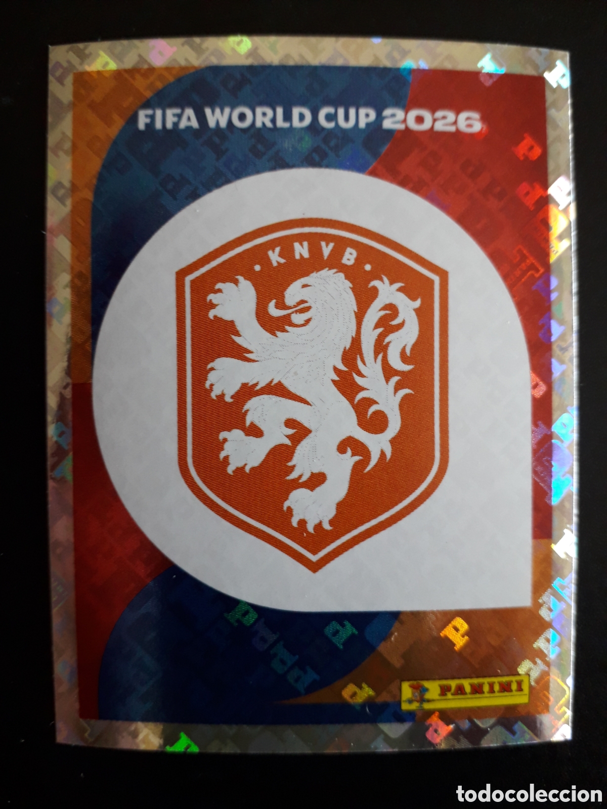 Cromos de f&uacute;tbol: ESCUDO HOLANDA/PA&Iacute;SES BAJOS NED 1 MUNDIAL F&Uacute;TBOL 2026 FIFA WORLD CUP PANINI SIN PEG PEDIDO M&Iacute;NIMO 3&euro;