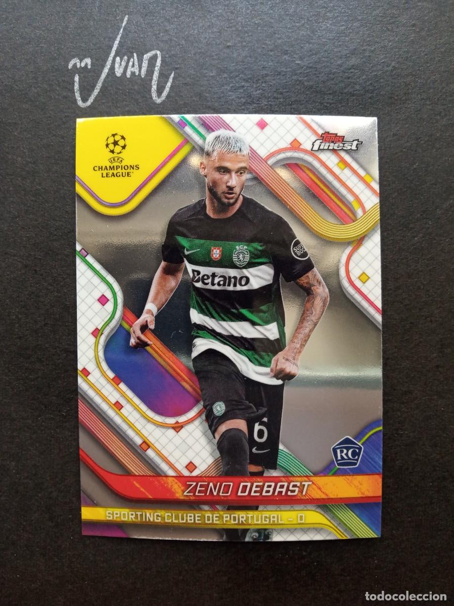 Cromos de f&uacute;tbol: N&ordm; 48 ROOKIE ZENO DEBAST SPORTING MUNDIAL 2026 ⚽ TOPPS &reg; FINEST CHAMPIONS LEAGUE 2024 2025 24 25