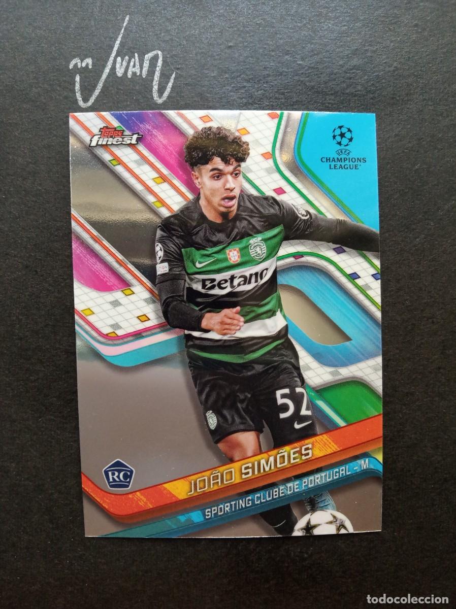 Cromos de f&uacute;tbol: N&ordm; 83 ROOKIE JOAO SIMOES SPORTING CP MUNDIAL 2026 ⚽ TOPPS &reg; FINEST CHAMPIONS LEAGUE 2024 2025 24 25