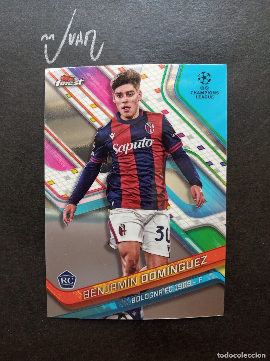 Cromos de f&uacute;tbol: N&ordm; 84 ROOKIE DOMINGUEZ BOLOGNA MUNDIAL 2026 ⚽ TOPPS &reg; FINEST CHAMPIONS LEAGUE 2024 2025 24 25