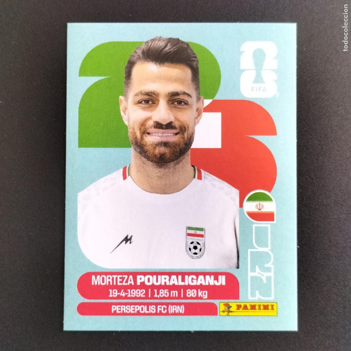 Cromos de f&uacute;tbol: IRN 3 MORTEZA POURALIGANJI IRAN CROMOS STICKER MUNDIAL 26 2026 FIFA WORLD CUP PANINI