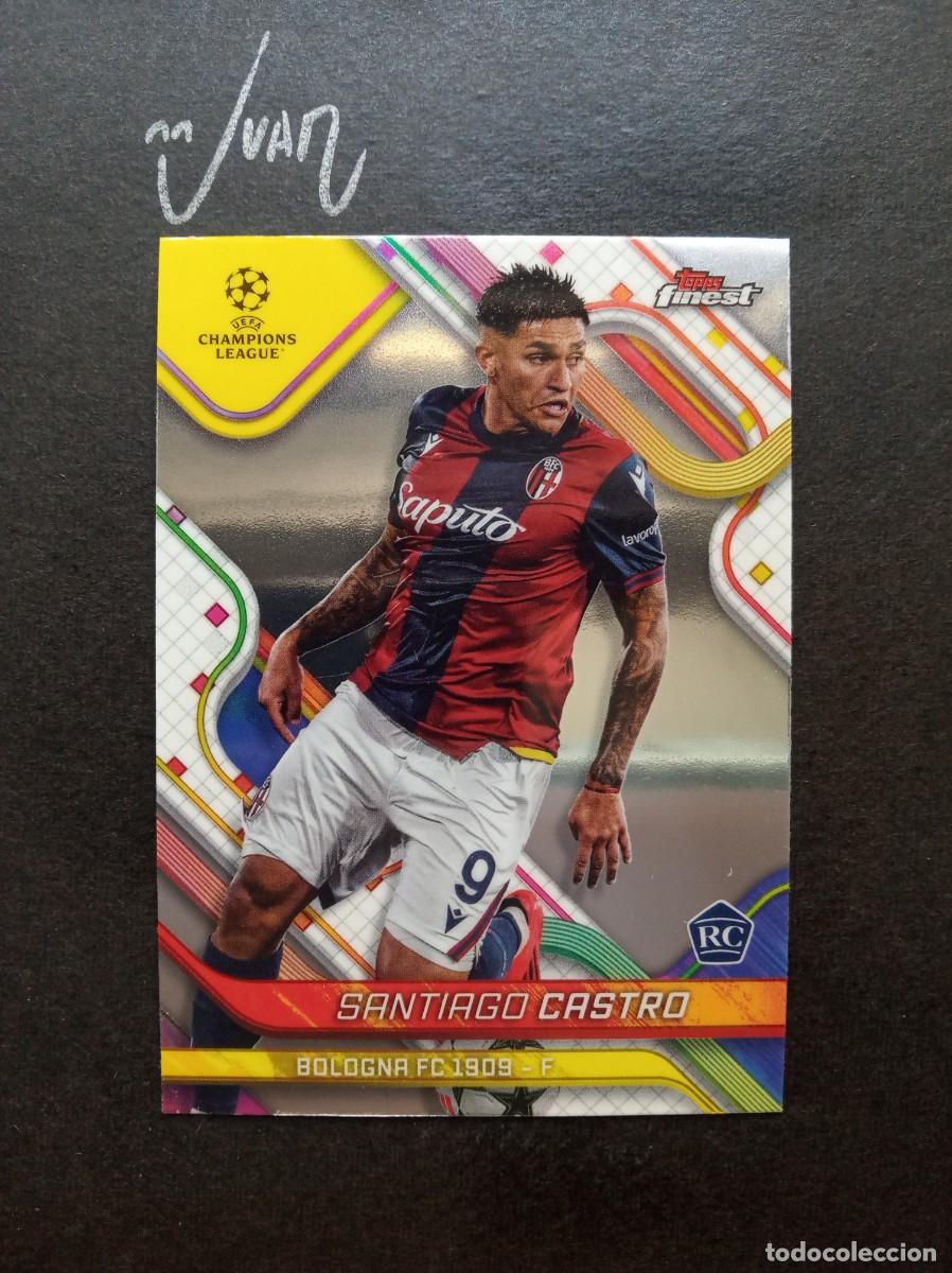 Cromos de f&uacute;tbol: N&ordm; 109 ROOKIE SANTIAGO CASTRO BOLOGNA MUNDIAL 2026 ⚽ TOPPS &reg; FINEST CHAMPIONS LEAGUE 2024 2025 24 25