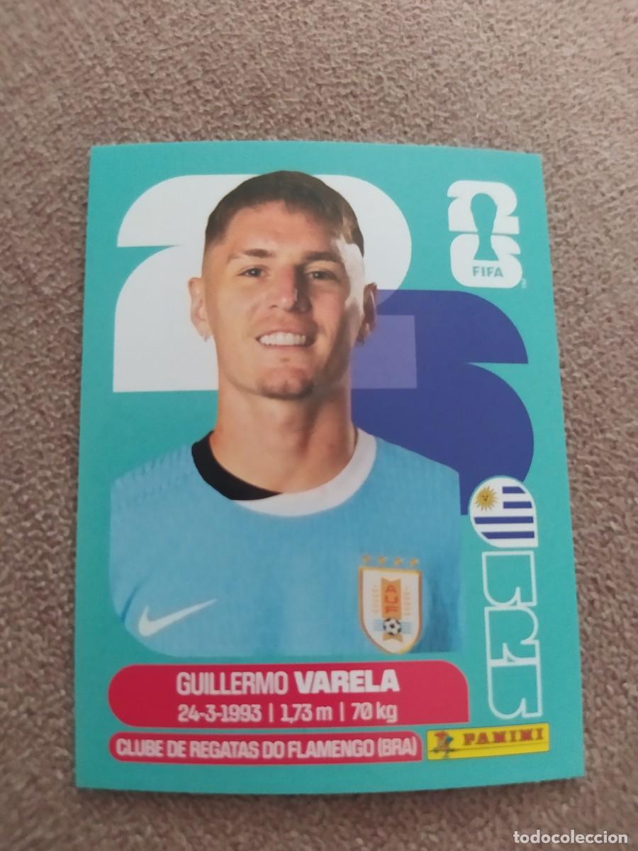 Cromos de f&uacute;tbol: URU 08 Guillermo VARELA 8 Uruguay mundial 2026 panini