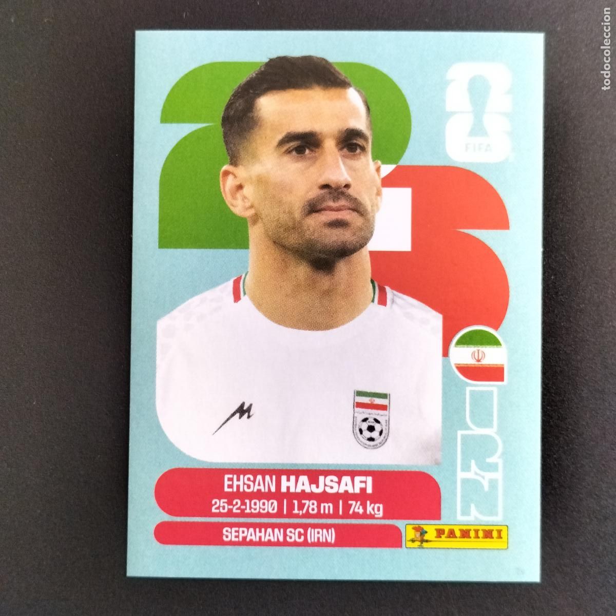 Cromos de f&uacute;tbol: IRN 4 EHSAN HAJSAFI IRAN CROMOS STICKER MUNDIAL 26 2026 FIFA WORLD CUP PANINI