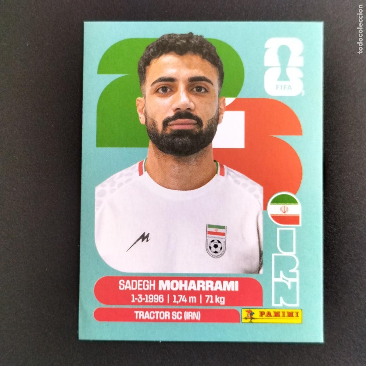 Cromos de f&uacute;tbol: IRN 9 SADEGH MOHARRAMI IRAN CROMOS STICKER MUNDIAL 26 2026 FIFA WORLD CUP PANINI