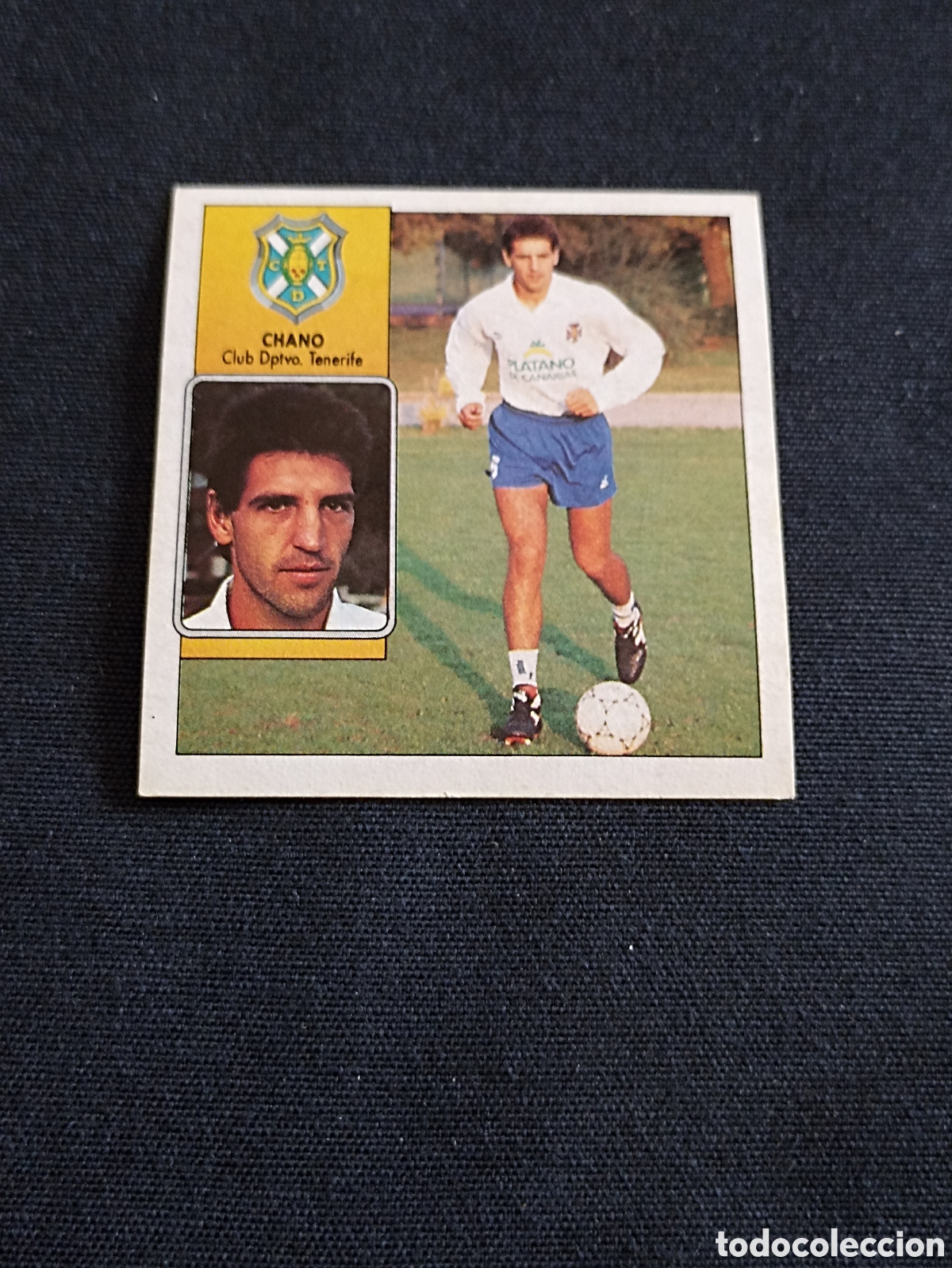 Cromos de f&uacute;tbol: Chano ( Club Deportivo Tenerife ). Liga este 92-93. Nunca pegado