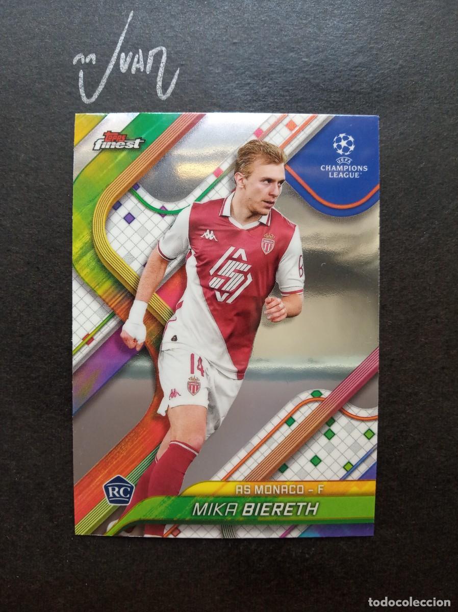 Cromos de f&uacute;tbol: N&ordm; 113 ROOKIE MIKA BIERETH AS MONACO MUNDIAL 2026 ⚽ TOPPS &reg; FINEST CHAMPIONS LEAGUE 2024 2025 24 25