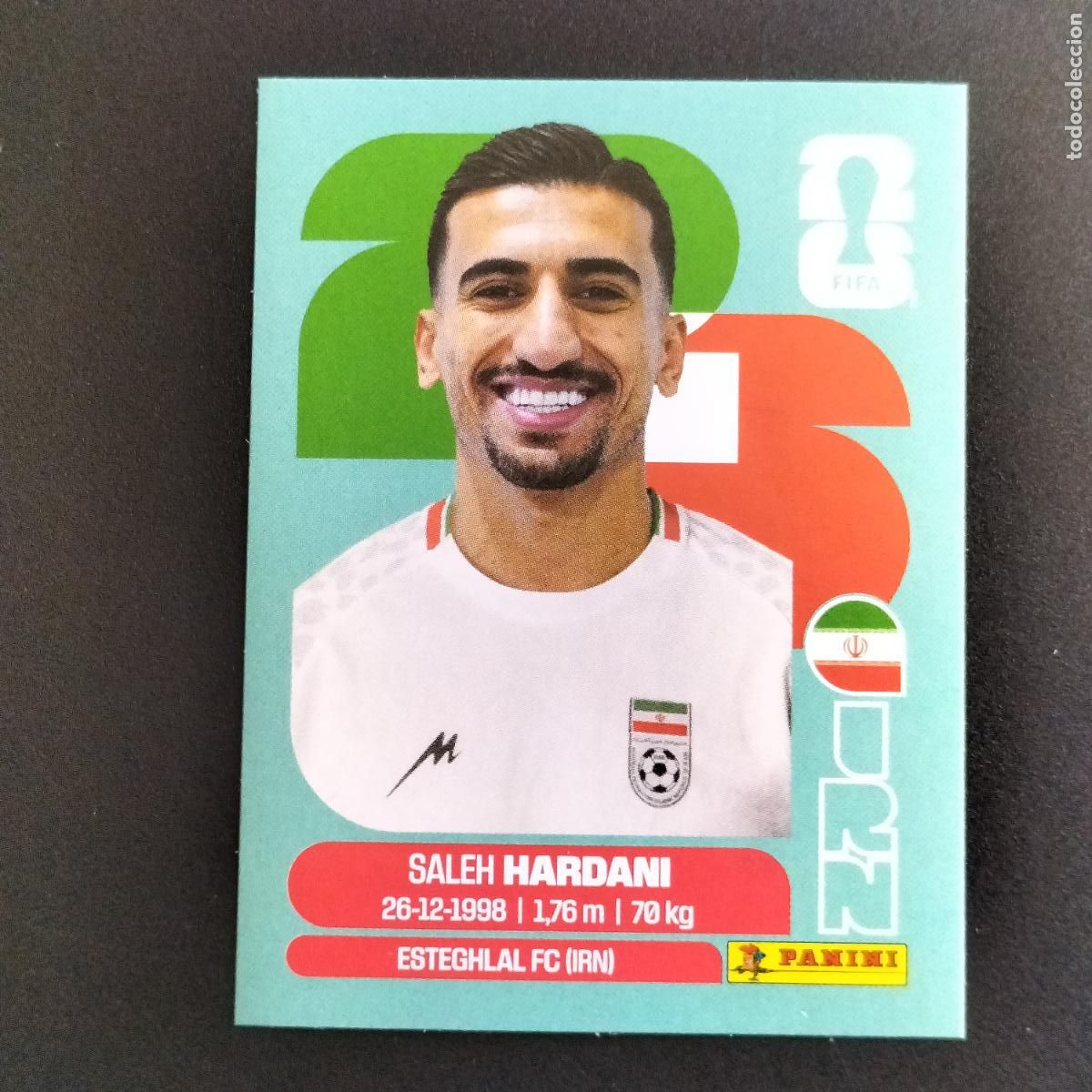 Cromos de f&uacute;tbol: IRN 10 SALEH HARDANI IRAN CROMOS STICKER MUNDIAL 26 2026 FIFA WORLD CUP PANINI