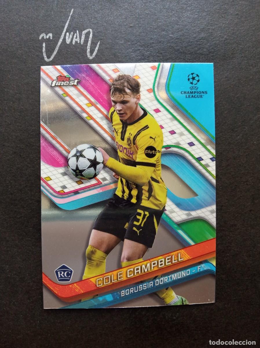 Cromos de f&uacute;tbol: N&ordm; 58 ROOKIE COLE CAMPBELL BORUSSIA DORTMUND ⚽ TOPPS &reg; FINEST CHAMPIONS LEAGUE 2024 2025 24 25