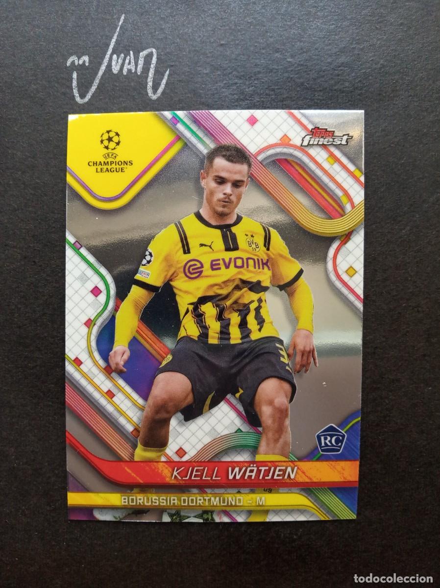 Cromos de f&uacute;tbol: N&ordm; 38 ROOKIE KJELL WATJEN BORUSSIA DORTMUND ⚽ TOPPS &reg; FINEST CHAMPIONS LEAGUE 2024 2025 24 25
