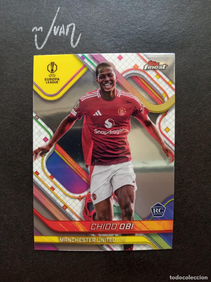 Cromos de f&uacute;tbol: N&ordm; 56 ROOKIE CHIDO OBI MANCHESTER UNITED ⚽ TOPPS &reg; FINEST CHAMPIONS LEAGUE 2024 2025 24 25