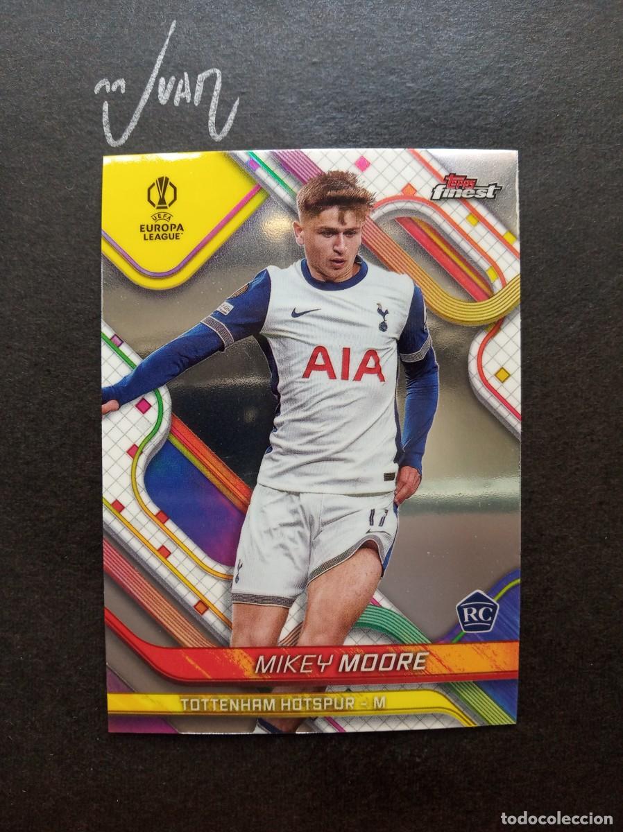 Fu&szlig;ball-Sticker: N&ordm; 59 ROOKIE MIKEY MOORE TOTTENHAM HOTSPUR ⚽ TOPPS &reg; FINEST CHAMPIONS LEAGUE 2024 2025 24 25