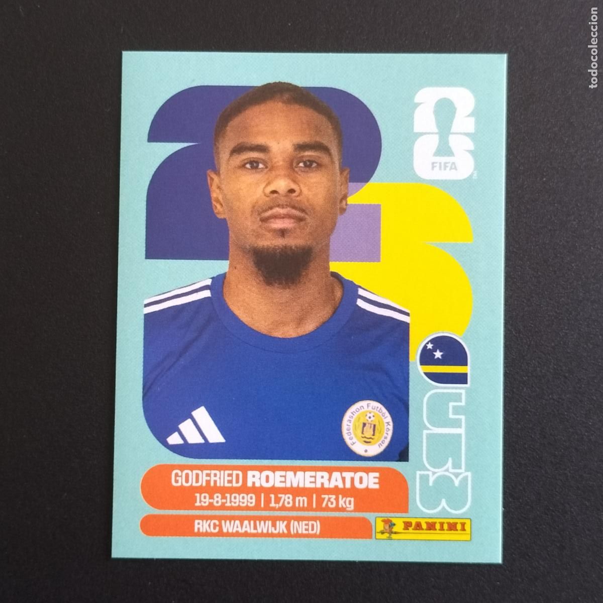 Cromos de f&uacute;tbol: CUW 10 GODFRIED ROEMERATOE CURA&Ccedil;AO CROMOS STICKER MUNDIAL 26 2026 FIFA WORLD CUP PANINI