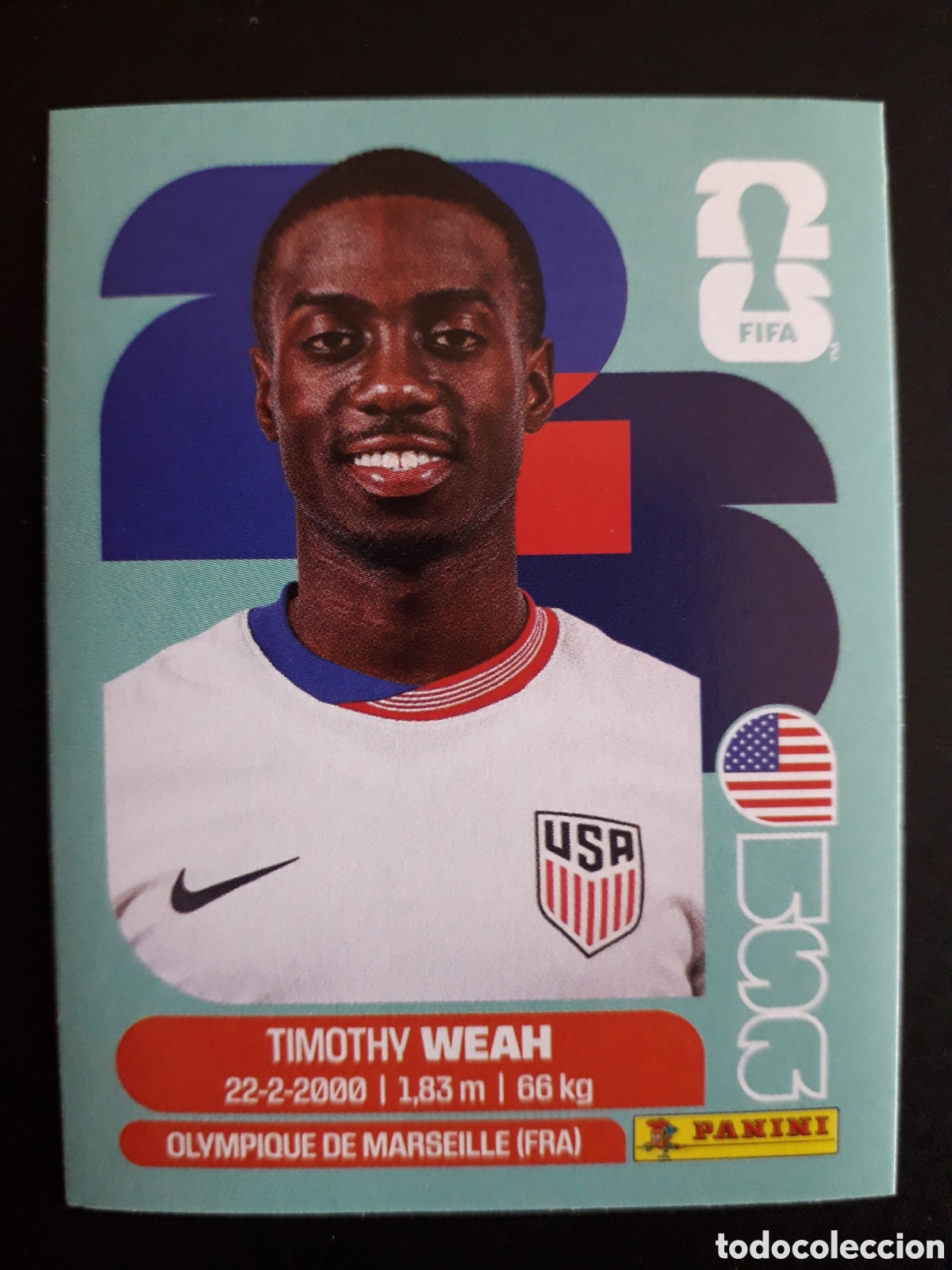Cromos de f&uacute;tbol: WEAH ESTADOS UNIDOS USA 12 MUNDIAL F&Uacute;TBOL 2026 FIFA WORLD CUP PANINI SIN PEGAR PEDIDO M&Iacute;NIMO 3&euro;