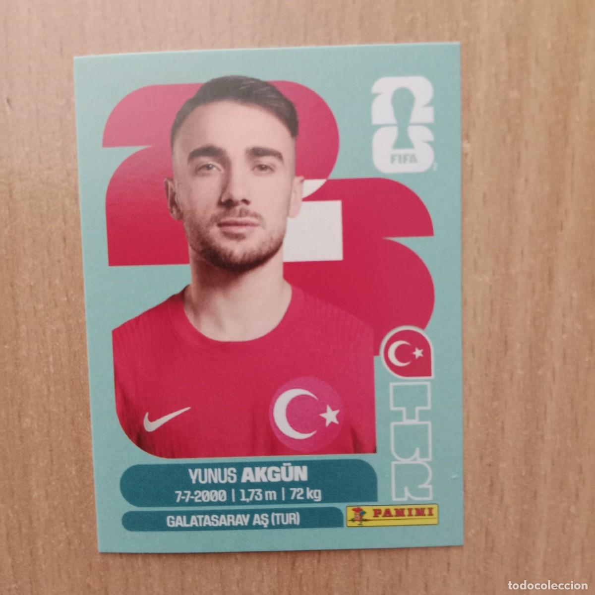 Cromos de f&uacute;tbol: YUNUS AKG&Uuml;N , TURQU&Iacute;A , STICKER CROMO N&ordm; TUR 16 , FIFA WORLD CUP 2026 - PANINI - A&Ntilde;O 2026.