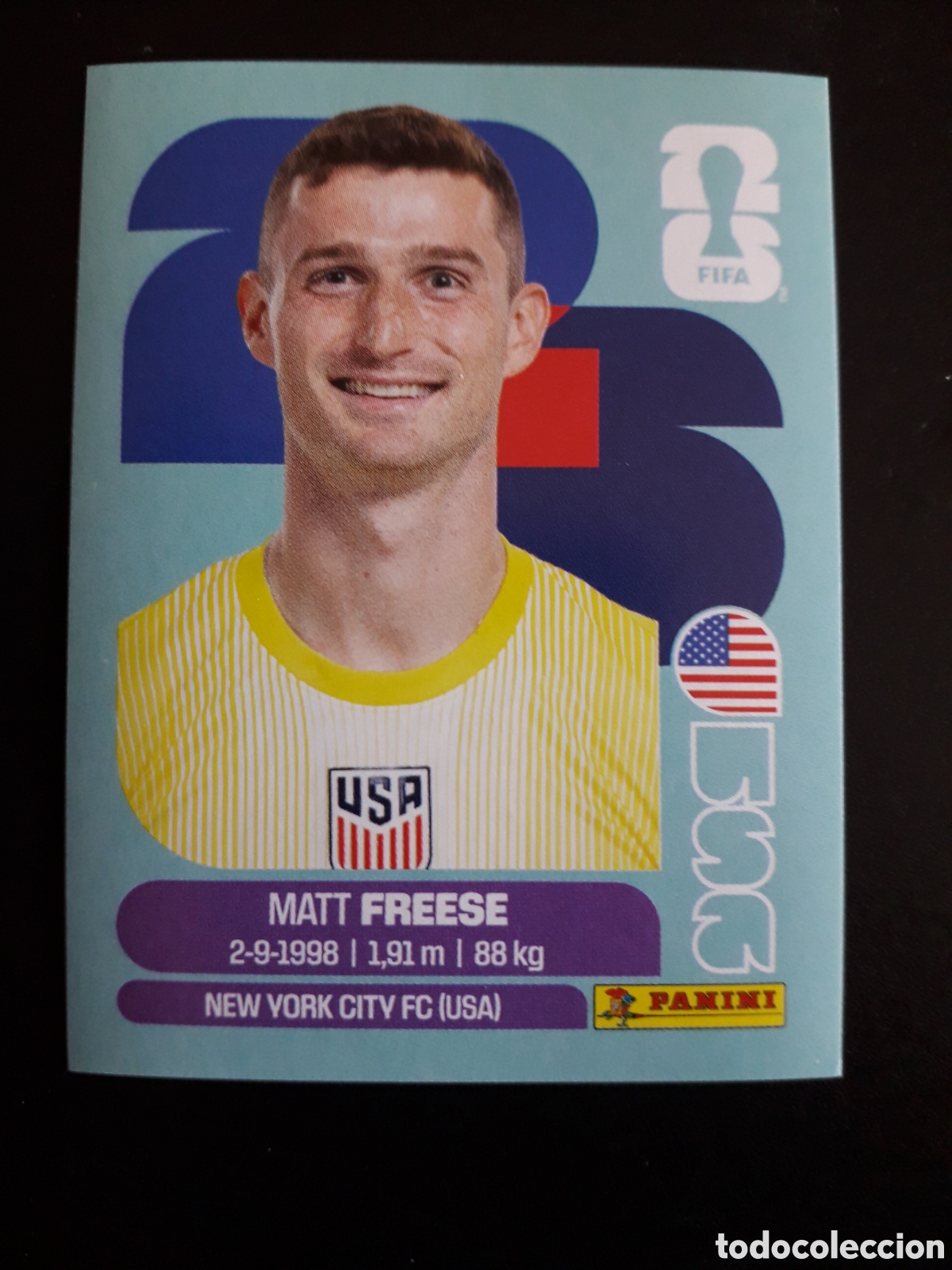 Cromos de f&uacute;tbol: FREESE ESTADOS UNIDOS USA 2 MUNDIAL F&Uacute;TBOL 2026 FIFA WORLD CUP PANINI SIN PEGAR PEDIDO M&Iacute;NIMO 3&euro;.
