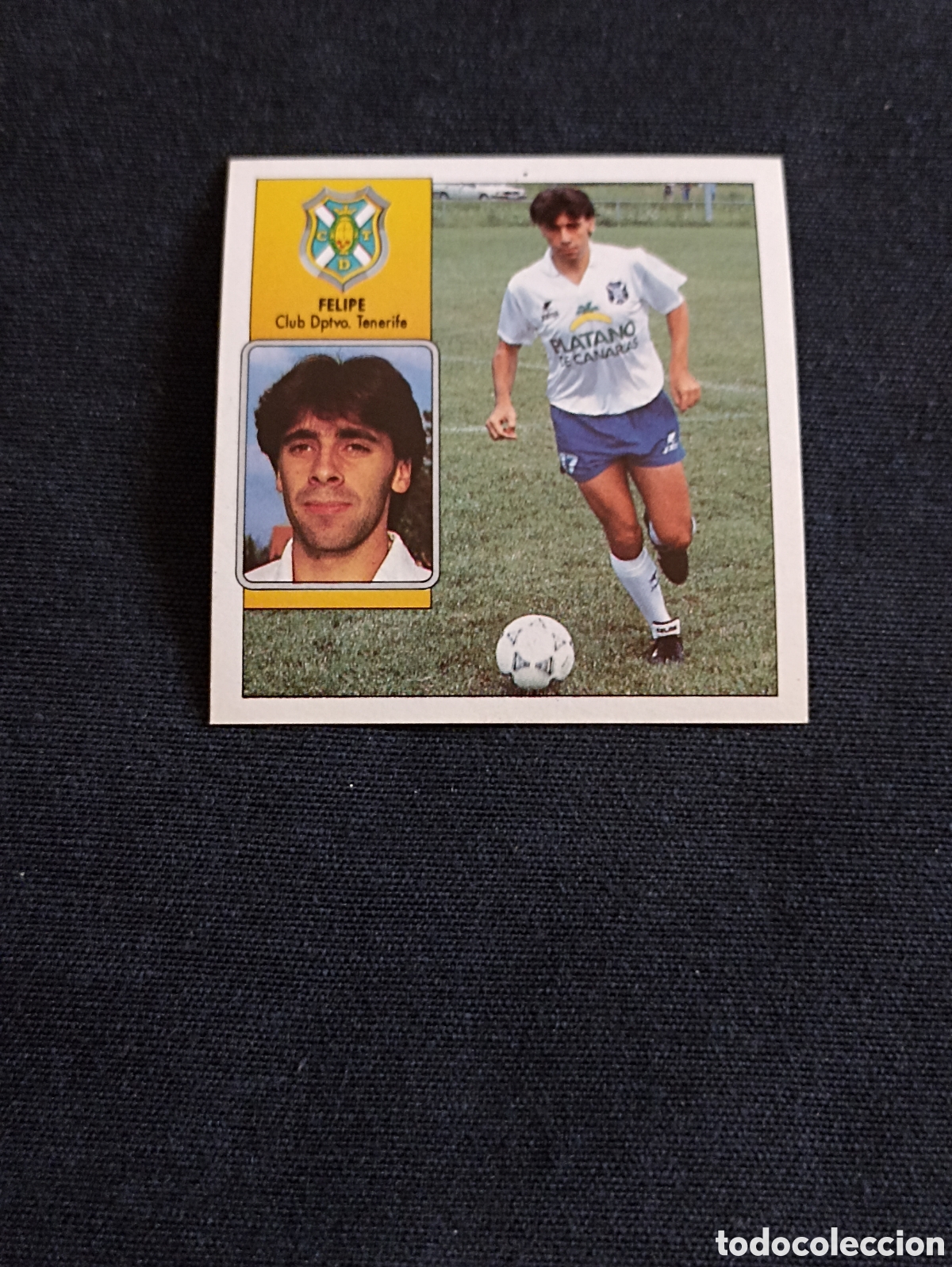 Cromos de f&uacute;tbol: Felipe ( Club Deportivo Tenerife ). Liga este 92-93. Nunca pegado