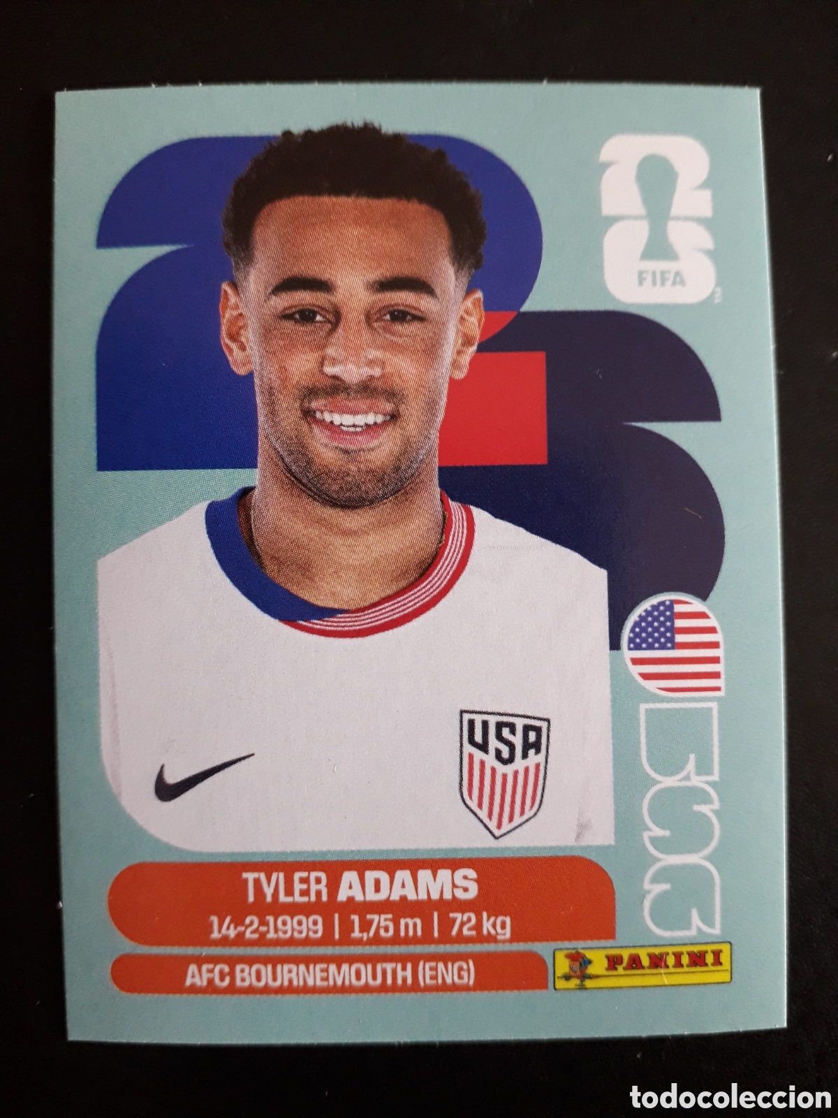 Cromos de f&uacute;tbol: ADAMS ESTADOS UNIDOS USA 8 MUNDIAL F&Uacute;TBOL 2026 FIFA WORLD CUP PANINI SIN PEGAR PEDIDO M&Iacute;NIMO 3&euro;