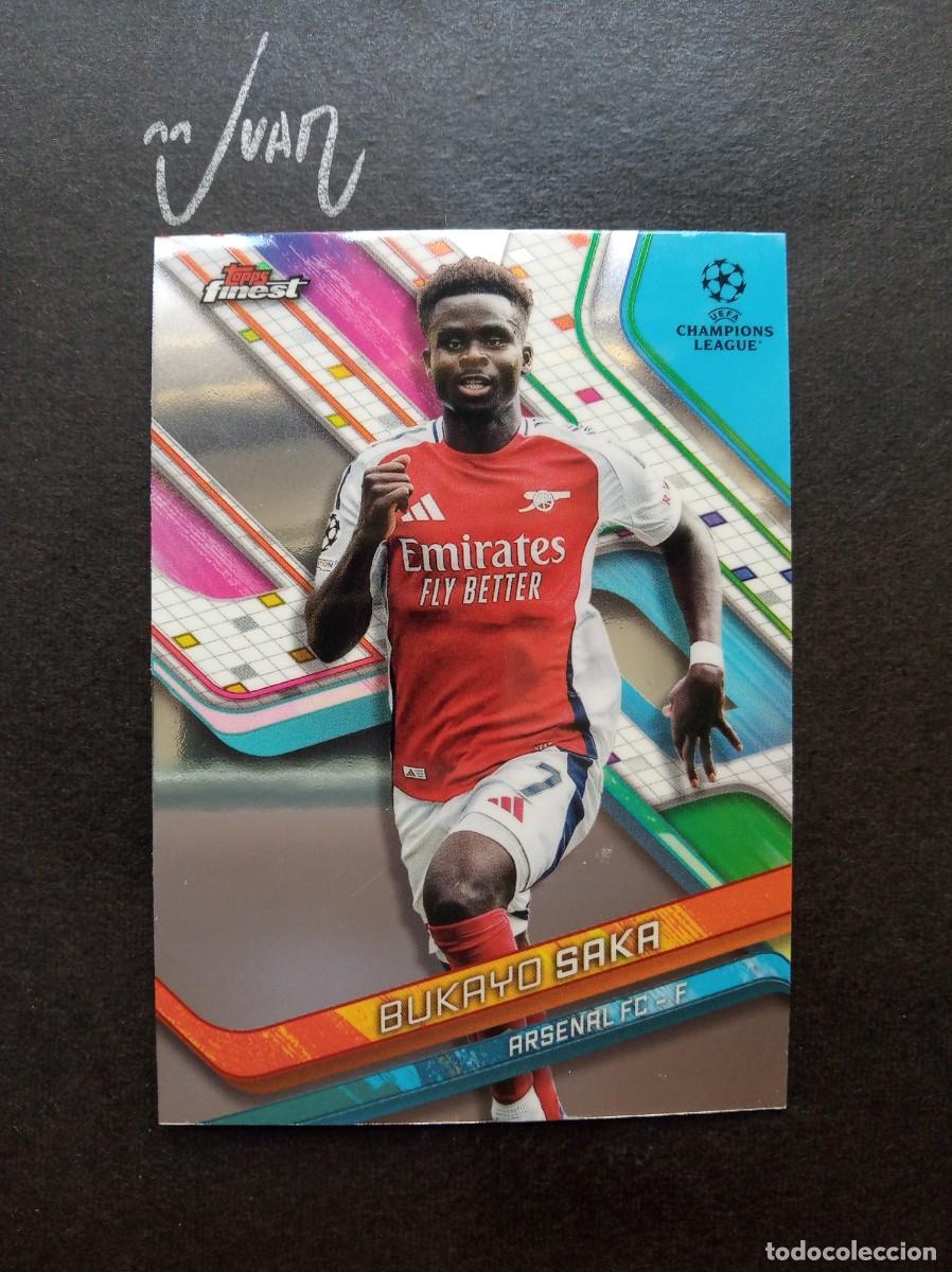 Cromos de f&uacute;tbol: N&ordm; 77 BUKAYO SAKA ARSENAL INGLATERRA MUNDIAL 2026 ⚽ TOPPS &reg; FINEST UEFA CHAMPIONS 2024 2025 24 25