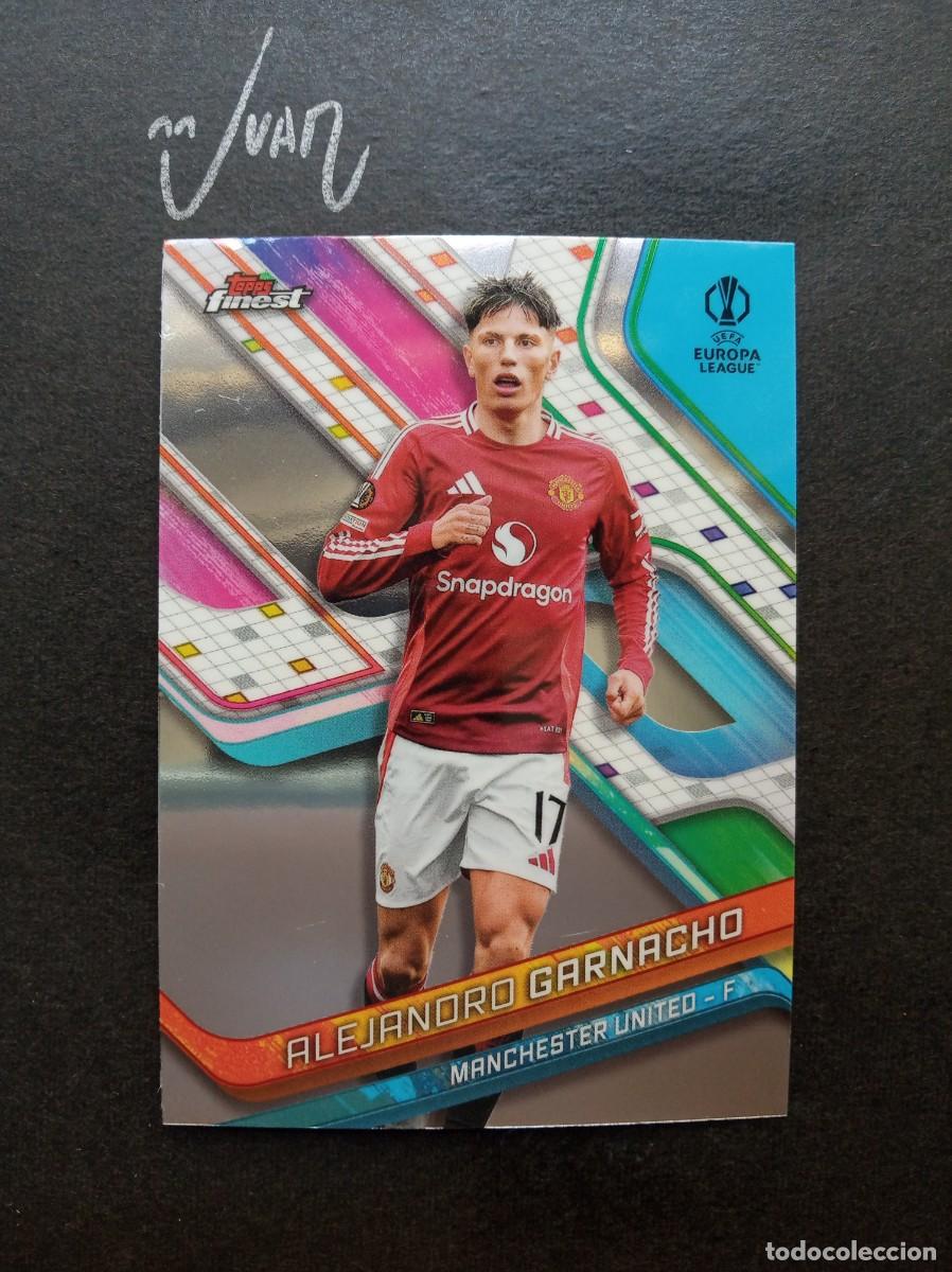 Cromos de f&uacute;tbol: N&ordm; 49 GARNACHO MANCHESTER UNITED MUNDIAL ARGENTINA ⚽ TOPPS &reg; FINEST UEFA CHAMPIONS 2024 2025 24 25