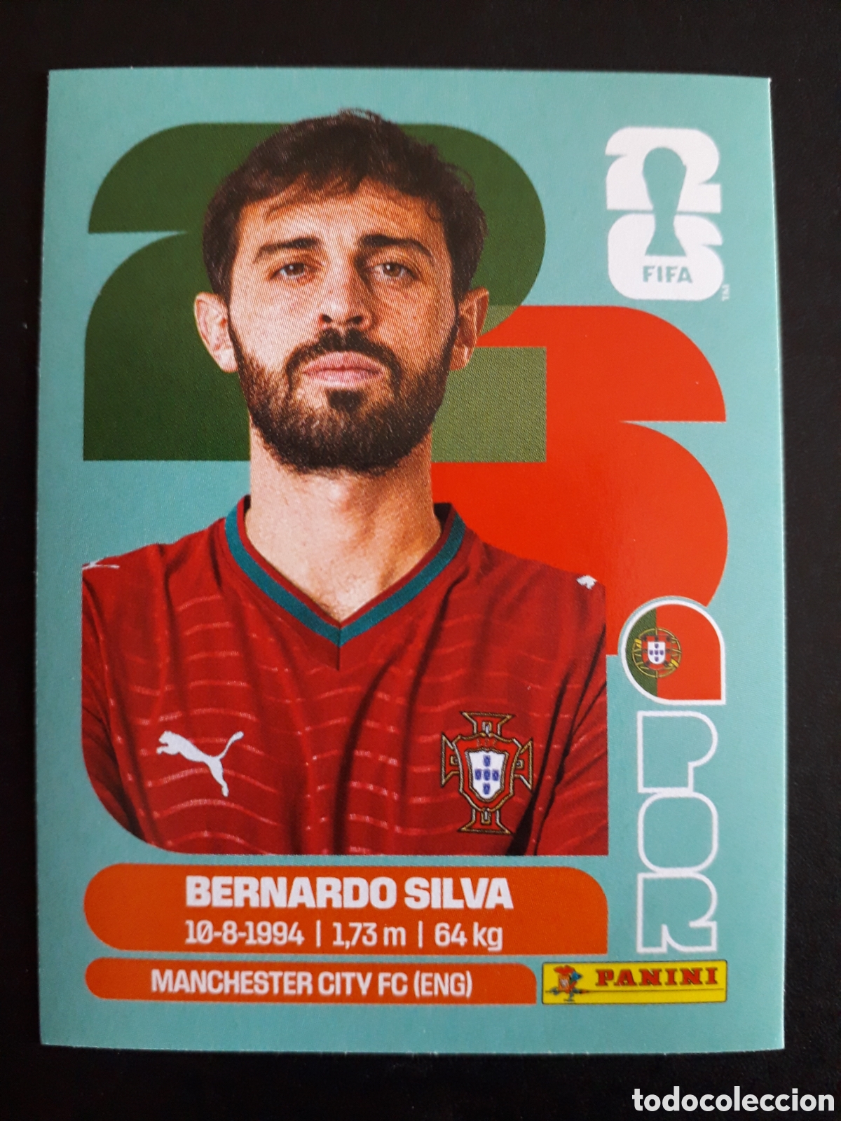 Cromos de Futebol: BERNARDO SILVA PORTUGAL POR 9 MUNDIAL F&Uacute;TBOL 2026 FIFA WORLD CUP PANINI SIN PEGAR PEDIDO M&Iacute;NIMO 3&euro;.