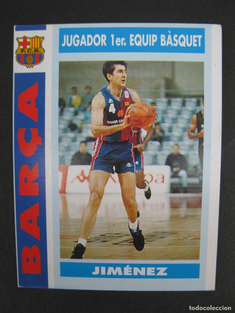 Cromos de f&uacute;tbol: JIM&Eacute;NEZ - JUGADOR DE BALONCESTO - CARD N&ordm; 76 - COL.LECCI&Oacute; BAR&Ccedil;A - TEMPORADA 92-93.