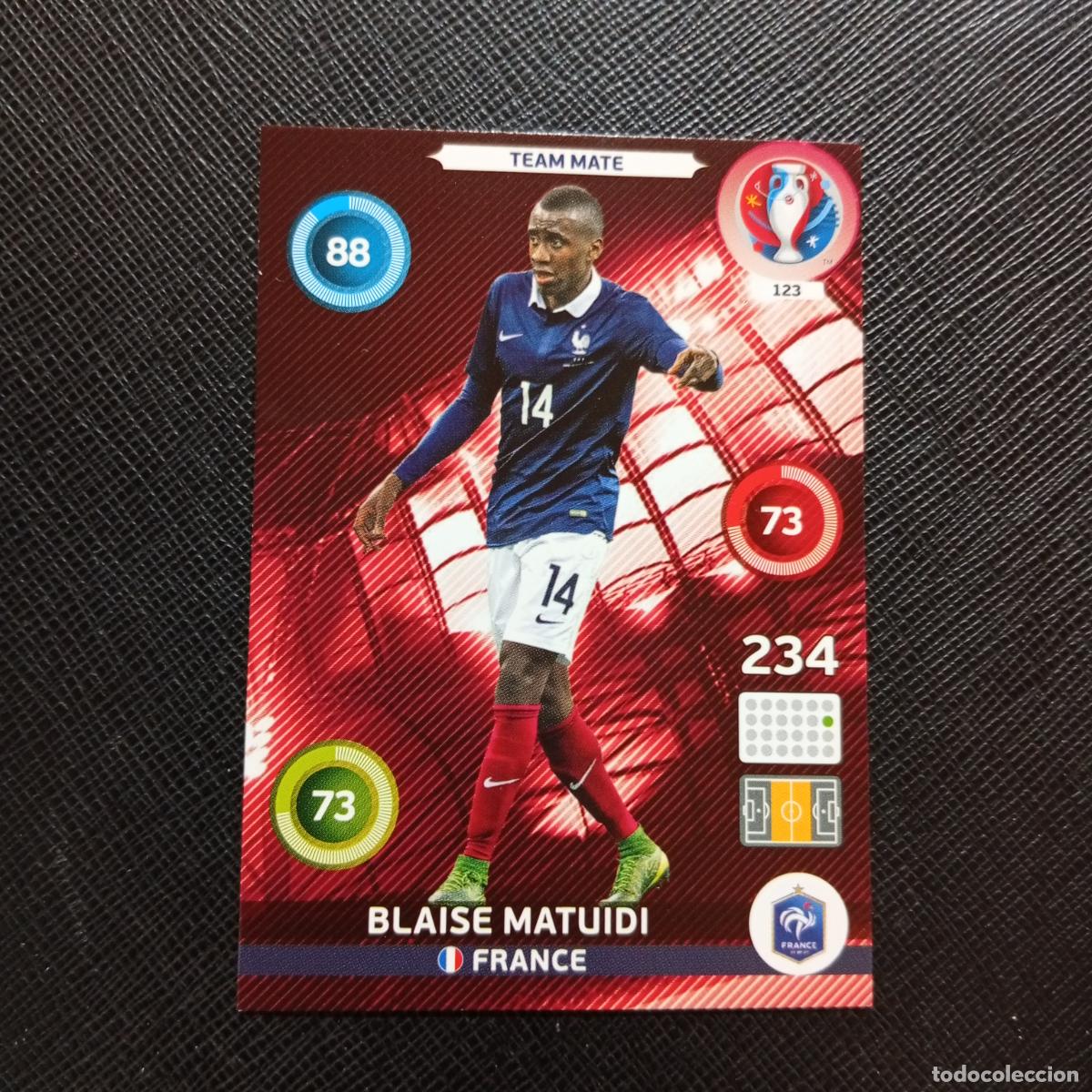 Cromos de f&uacute;tbol: 123 MATUIDI FRANCIA PANINI ADRENALYN FRANCIA EURO 2016 EUROCOPA FUTBOL 16 - A58 PG406