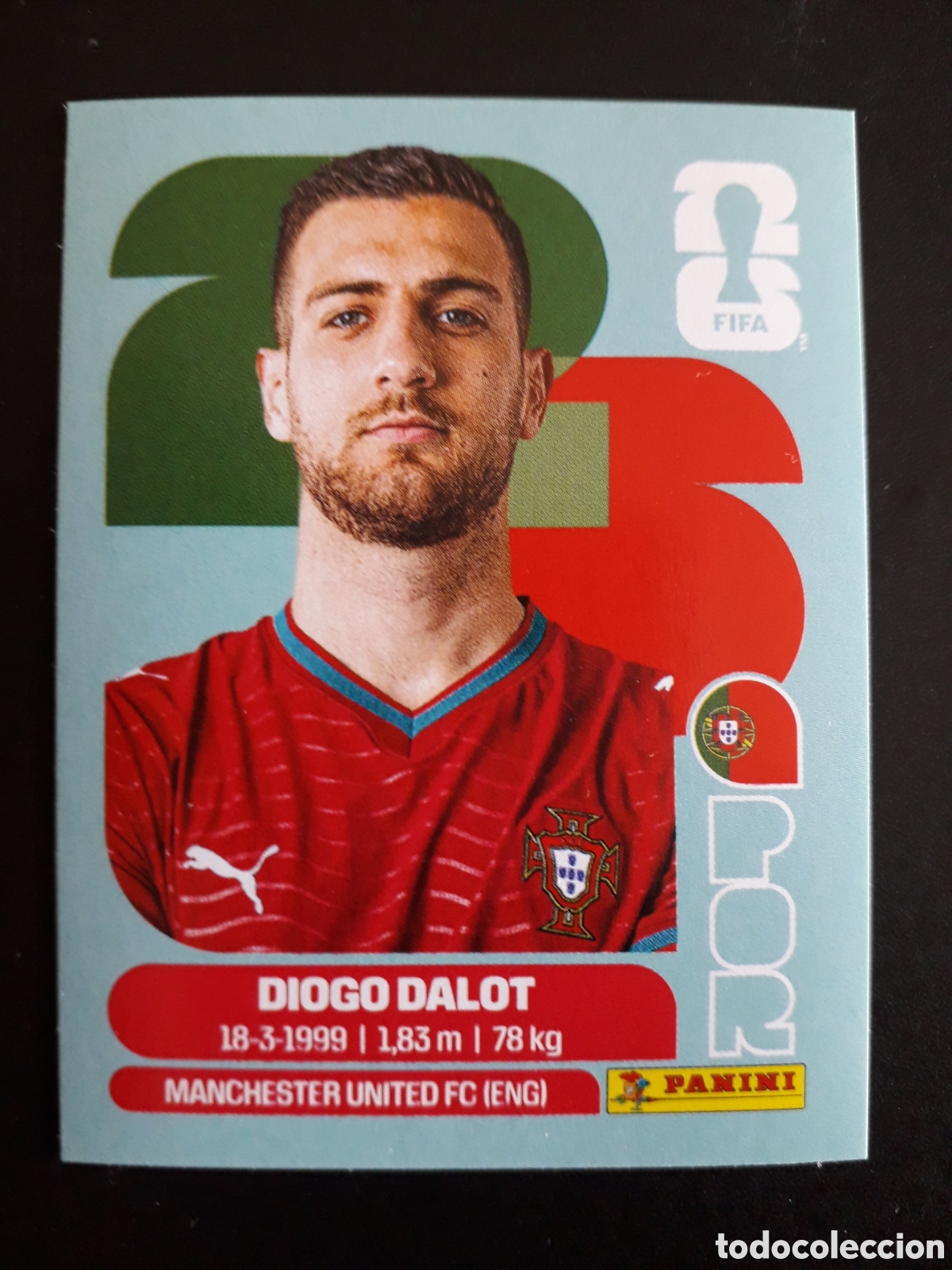 Cromos de f&uacute;tbol: DIOGO DALOT PORTUGAL POR 6 MUNDIAL F&Uacute;TBOL 2026 FIFA WORLD CUP PANINI SIN PEGAR PEDIDO M&Iacute;NIMO 3&euro;
