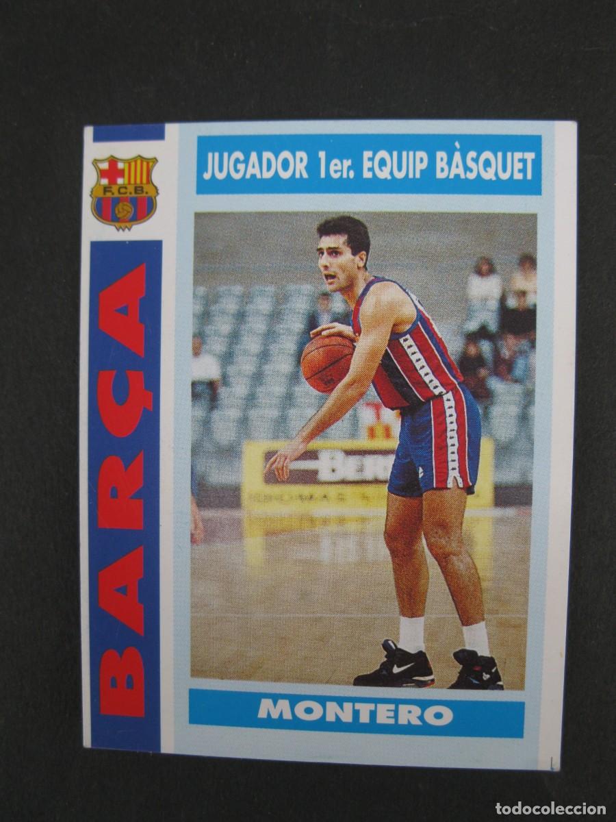 Cromos de f&uacute;tbol: MONTERO - JUGADOR DE BALONCESTO - CARD N&ordm; 69 - COL.LECCI&Oacute; BAR&Ccedil;A - TEMPORADA 92-93.